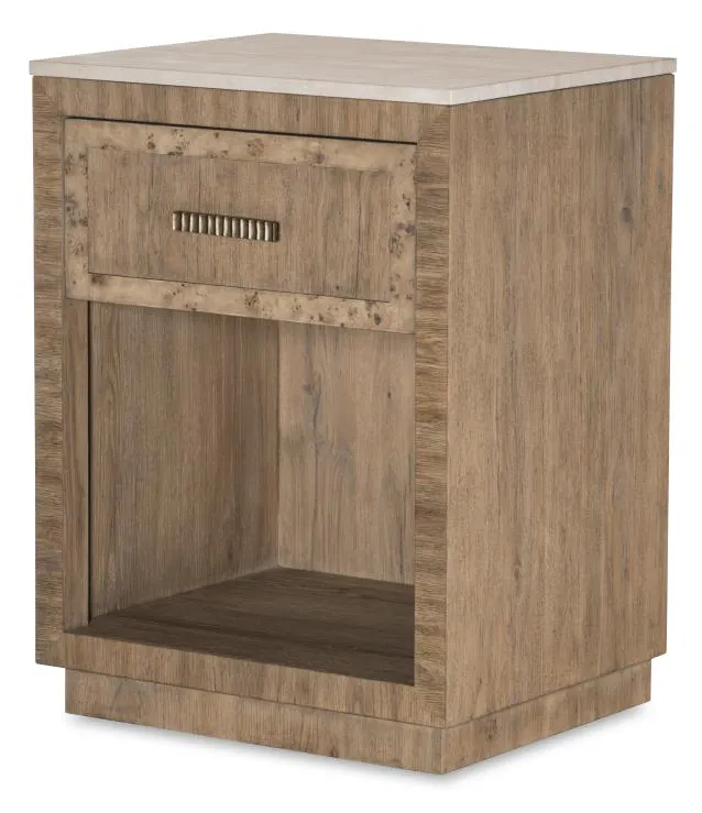 Century Furniture CBA-222M-V1 Monterey Single Drawer Nightstand W/Travertine Hawthorne Light Century Furniture CBA-222M-V1 Monterey Single Drawer Nightstand W/Travertine Hawthorne Light