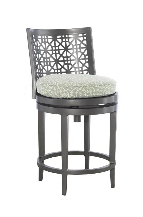 Hickory Chair HCD8900-03-G Haret Counter Stool Smoke Grey