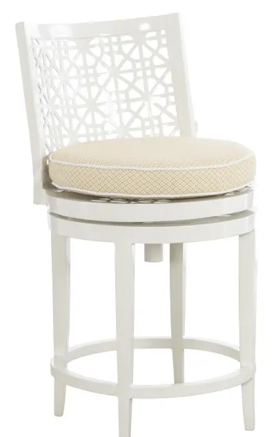 Hickory Chair HCD8900-03-W Haret Counter Stool Cloud White Hickory Chair HCD8900-03-W Haret Counter Stool Cloud White