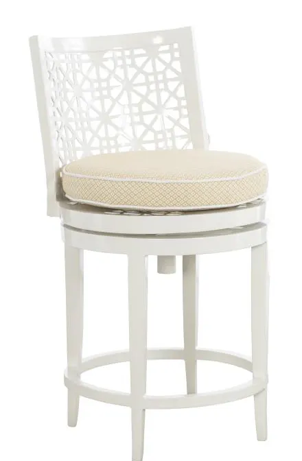 Hickory Chair HCD8900-03-W Haret Counter Stool Cloud White Hickory Chair HCD8900-03-W Haret Counter Stool Cloud White