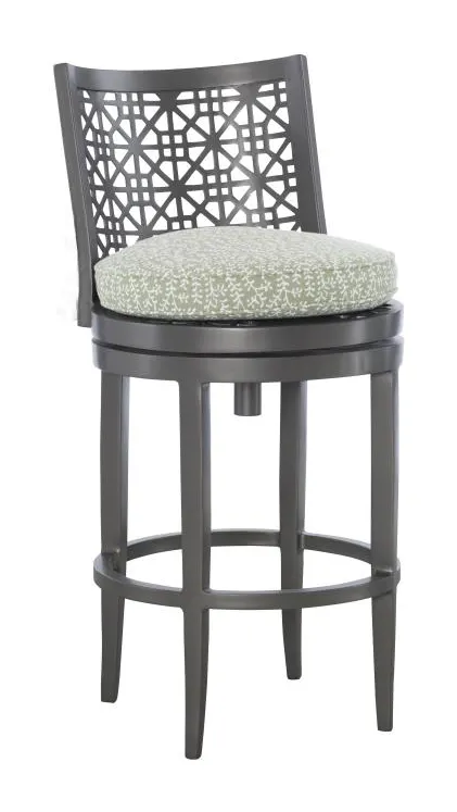 Hickory Chair HCD8900-04-G Haret Bar Stool Smoke Grey Hickory Chair HCD8900-04-G Haret Bar Stool Smoke Grey