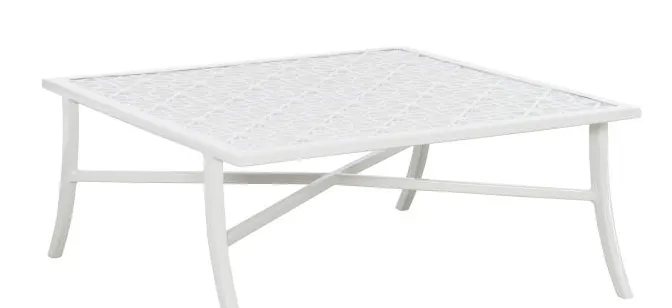 Hickory Chair HCD8900-W-STK Haret Low Cocktail Table Cloud White Hickory Chair HCD8900-W-STK Haret Low Cocktail Table Cloud White