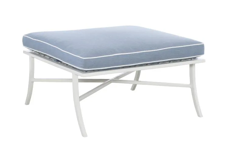 Hickory Chair HCD8900-29-W Haret Ottoman Cloud White