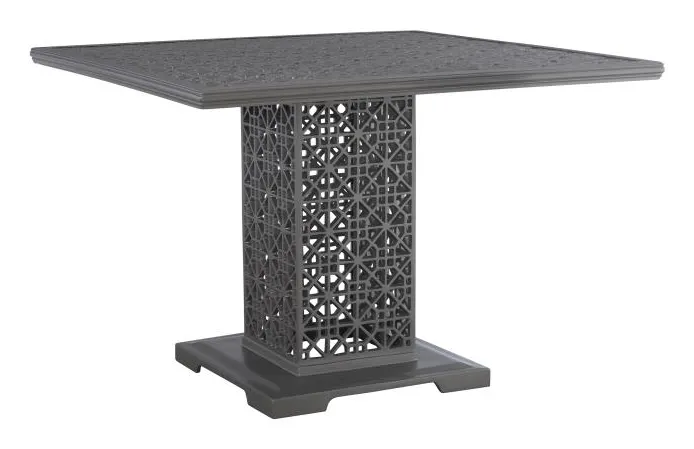 Hickory Chair HCD8943-G-STK Haret Square Bunching Dining Table Smoke Grey Hickory Chair HCD8943-G-STK Haret Square Bunching Dining Table Smoke Grey
