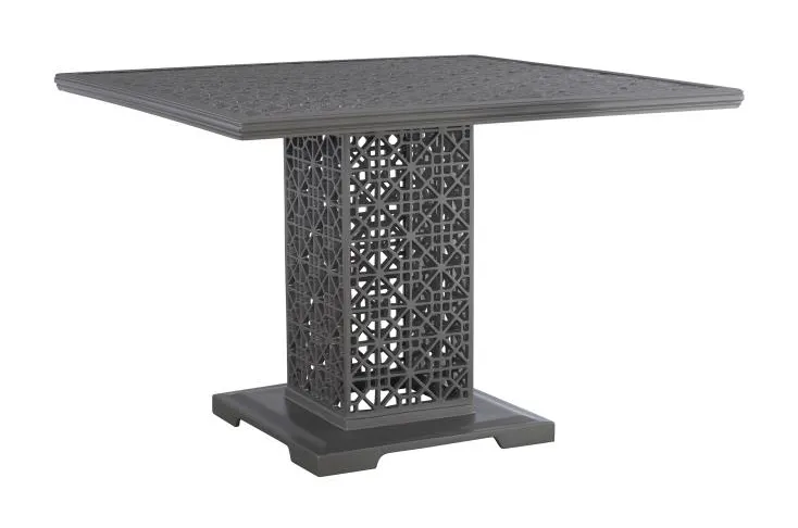 Hickory Chair HCD8943-G-STK Haret Square Bunching Dining Table Smoke Grey Hickory Chair HCD8943-G-STK Haret Square Bunching Dining Table Smoke Grey