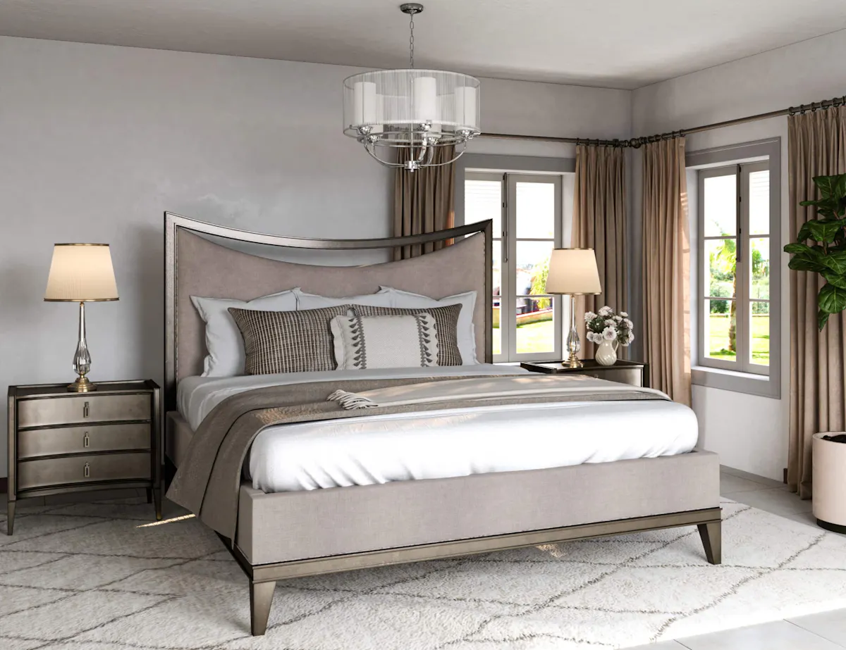 ART Furniture 349127-2743 Cove Cal King Upholstered Bed ART Furniture 349127-2743 Cove Cal King Upholstered Bed