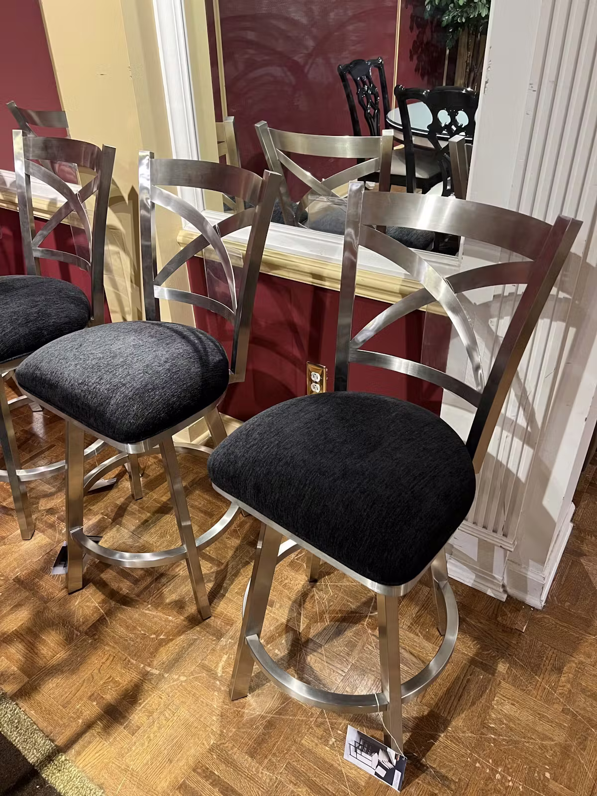 Wesley Allen BSS513 Edmonton Swivel Counter Stools (pair) Wesley Allen BSS513 Edmonton Swivel Counter Stools (pair)