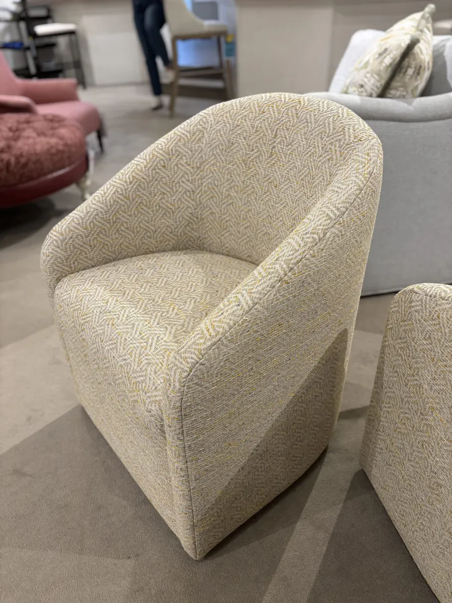 Jessica Charles 1156-C/10089,10090 Demi Chair w Casters Jessica Charles 1156-C/10089,10090 Demi Chair w Casters