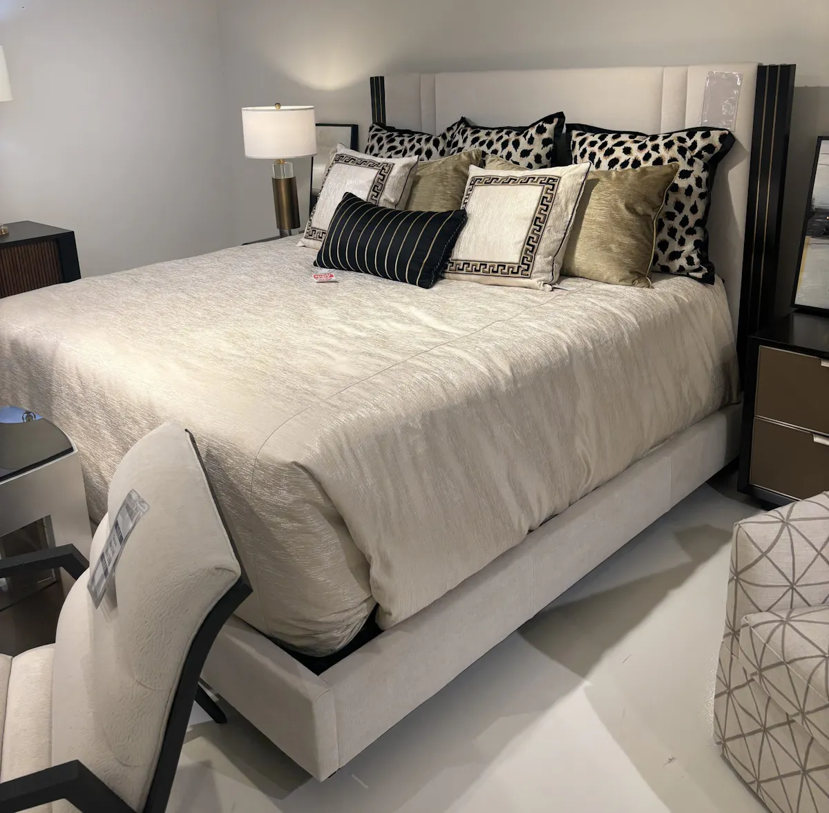 Caracole CLA-020-125 Decent Proposal Bed and Nightstands Caracole CLA-020-125 Decent Proposal Bed and Nightstands