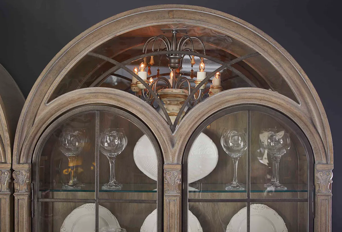 ART Furniture 233242-2802 Arch Salvage Gwynn Curio China Parch ART Furniture 233242-2802 Arch Salvage Gwynn Curio China Parch