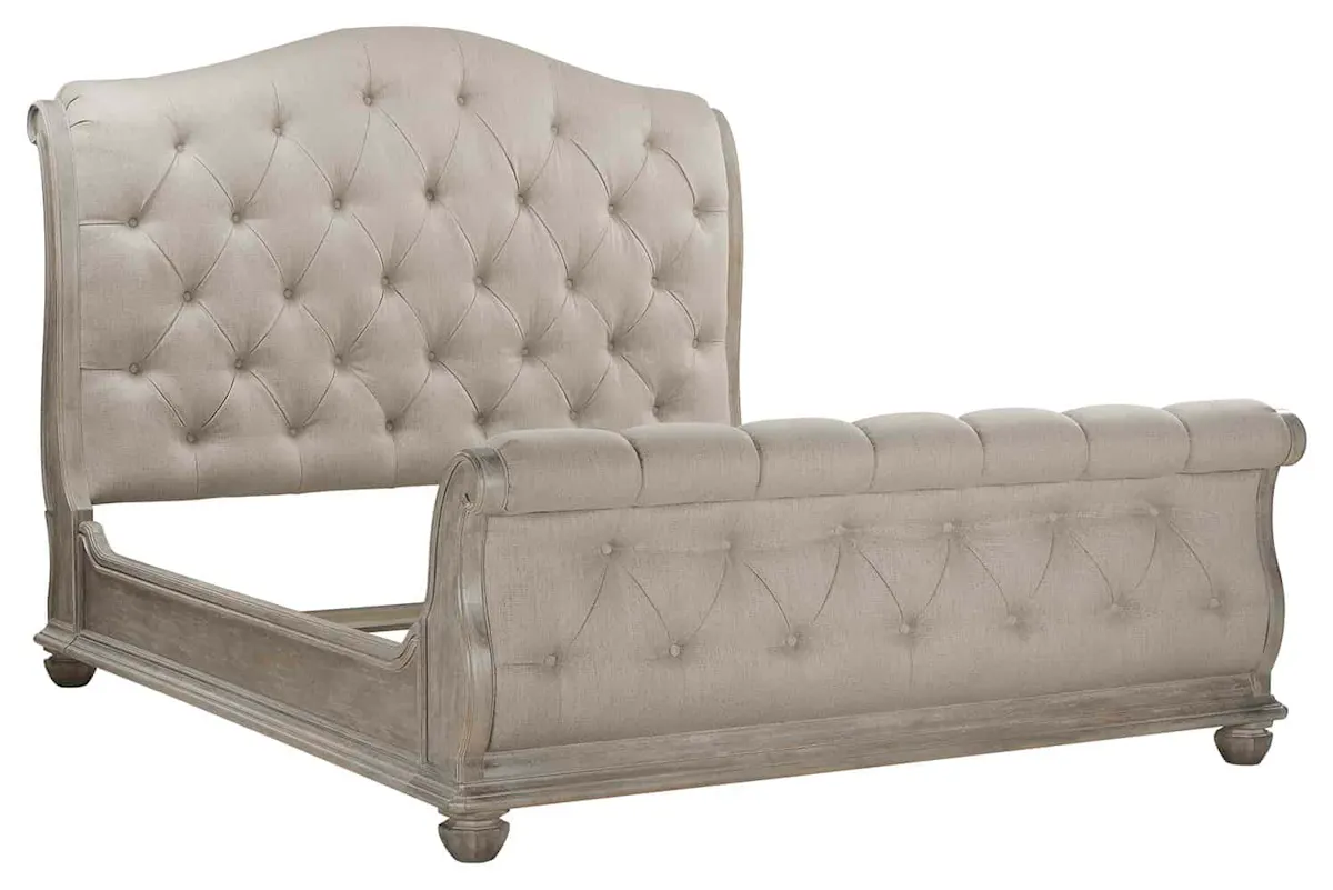 ART Furniture 251127-1303 Summer Creek Shoals California King Upholstered Tufted Sleigh Bed ART Furniture 251127-1303 Summer Creek Shoals California King Upholstered Tufted Sleigh Bed