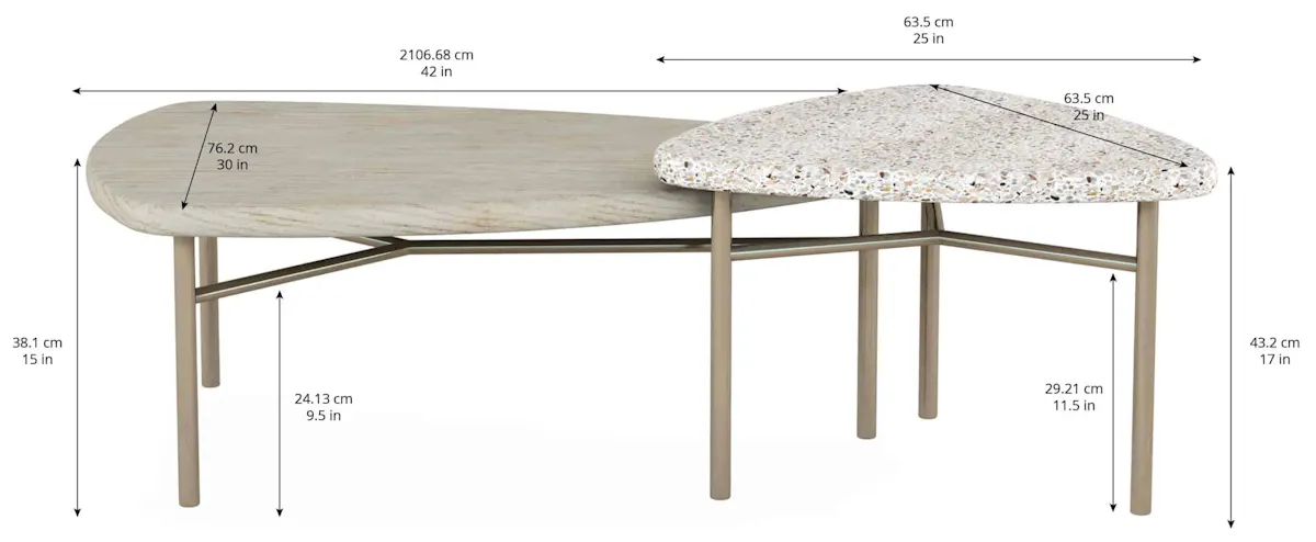 ART Furniture 299362-1243 Cotiere 2 Piece Bunching Cocktail Tables ART Furniture 299362-1243 Cotiere 2 Piece Bunching Cocktail Tables