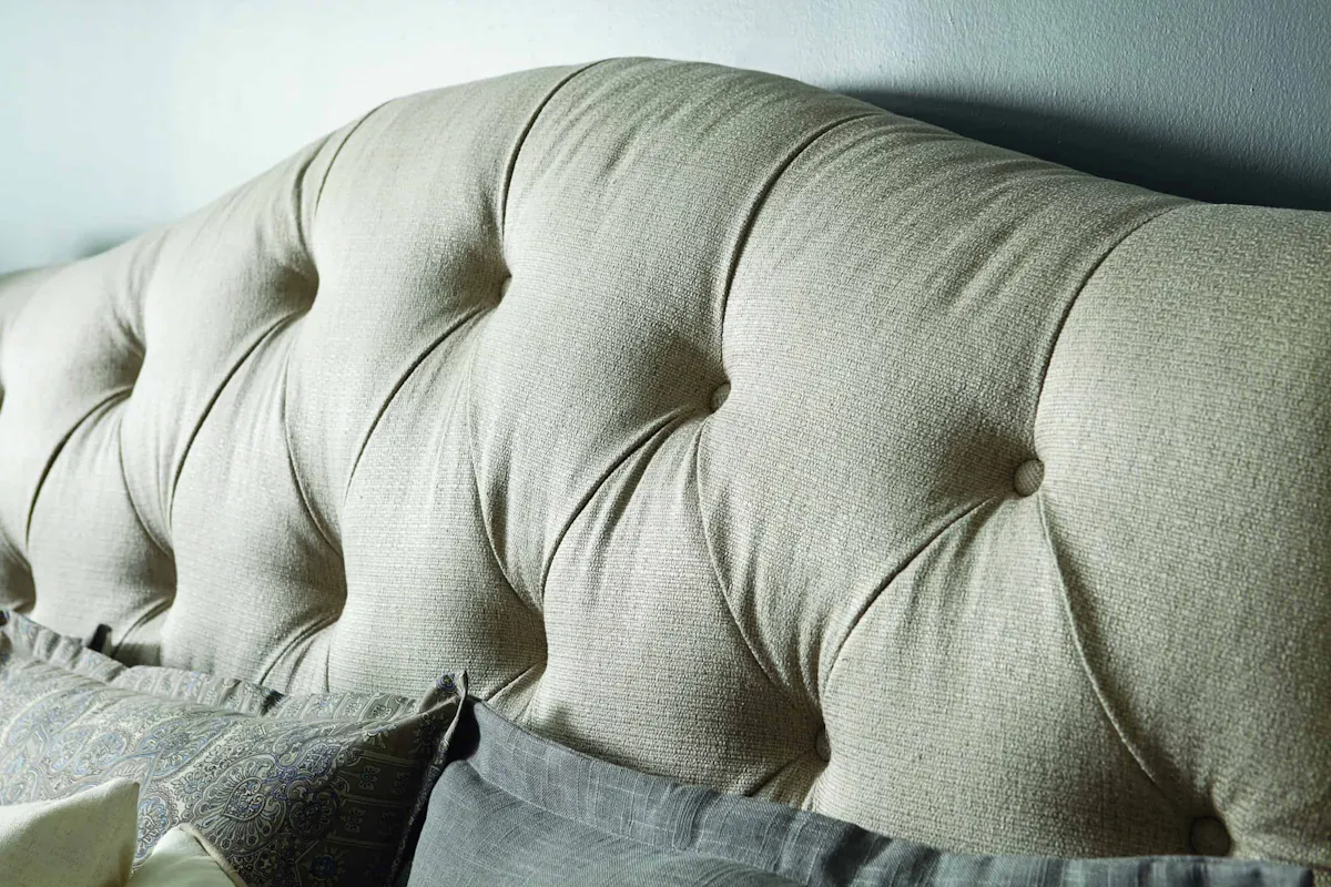 ART Furniture 251127-1303 Summer Creek Shoals California King Upholstered Tufted Sleigh Bed ART Furniture 251127-1303 Summer Creek Shoals California King Upholstered Tufted Sleigh Bed