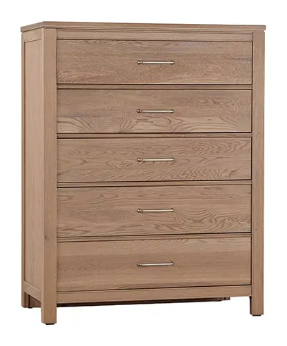 Vaughan Bassett 830-115 Chest of 5 Drawers in Clear Oak Vaughan Bassett 830-115 Chest of 5 Drawers in Clear Oak