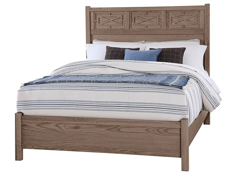 Vaughan Bassett 831-577-755-922 Fretwork Bed in Grey Oak Vaughan Bassett 831-577-755-922 Fretwork Bed in Grey Oak