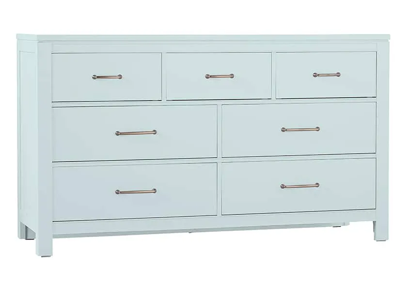Vaughan Bassett 835-002 7 Drawer Dresser in Blue Maple