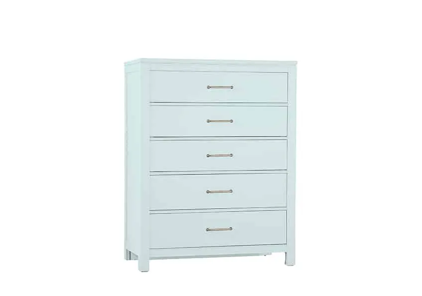 Vaughan Bassett 835-115 Chest of 5 Drawers in Blue Maple