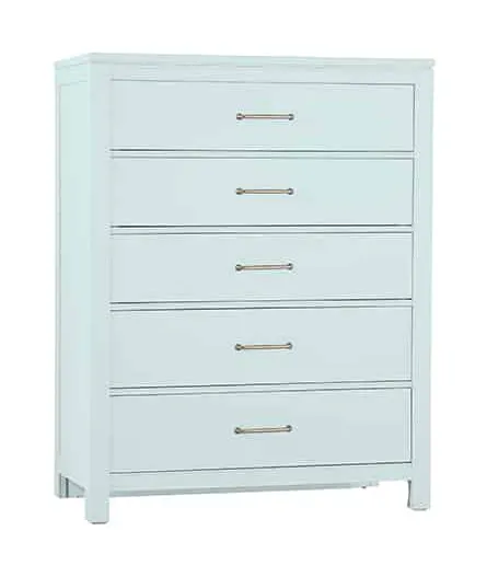 Vaughan Bassett 835-115 Chest of 5 Drawers in Blue Maple Vaughan Bassett 835-115 Chest of 5 Drawers in Blue Maple