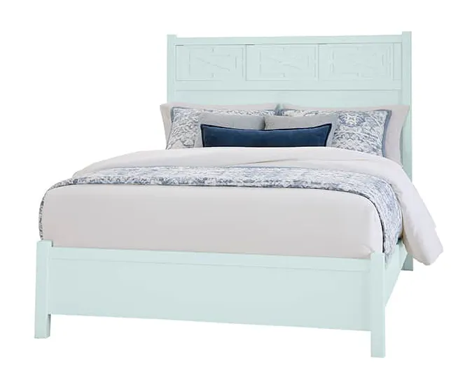 Vaughan Bassett 835-577-755-922 Fretwork Bed in Blue Maple Vaughan Bassett 835-577-755-922 Fretwork Bed in Blue Maple