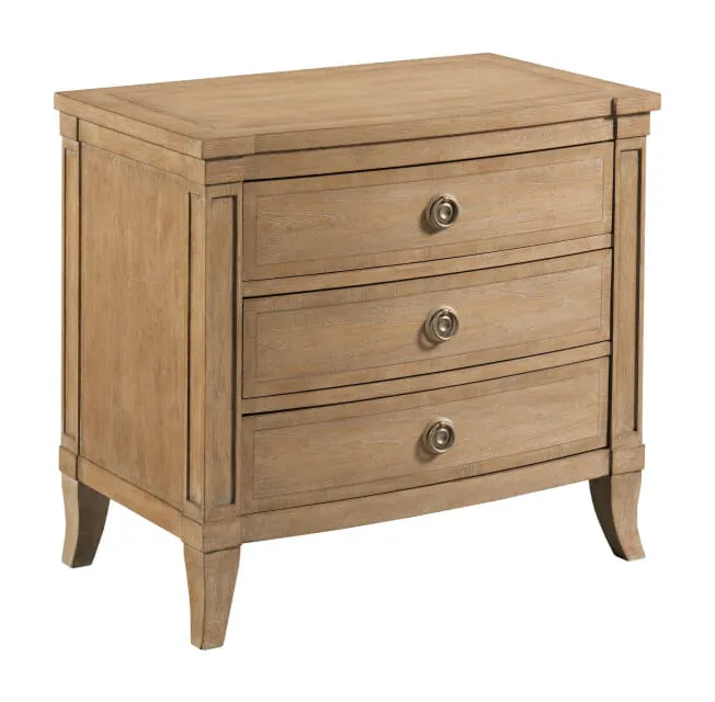 American Drew 483-420 Chastain Three Drawer Nightstand American Drew 483-420 Chastain Three Drawer Nightstand