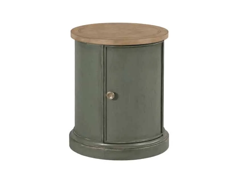 American Drew 483-916G Woodfield Round Accent Table Green