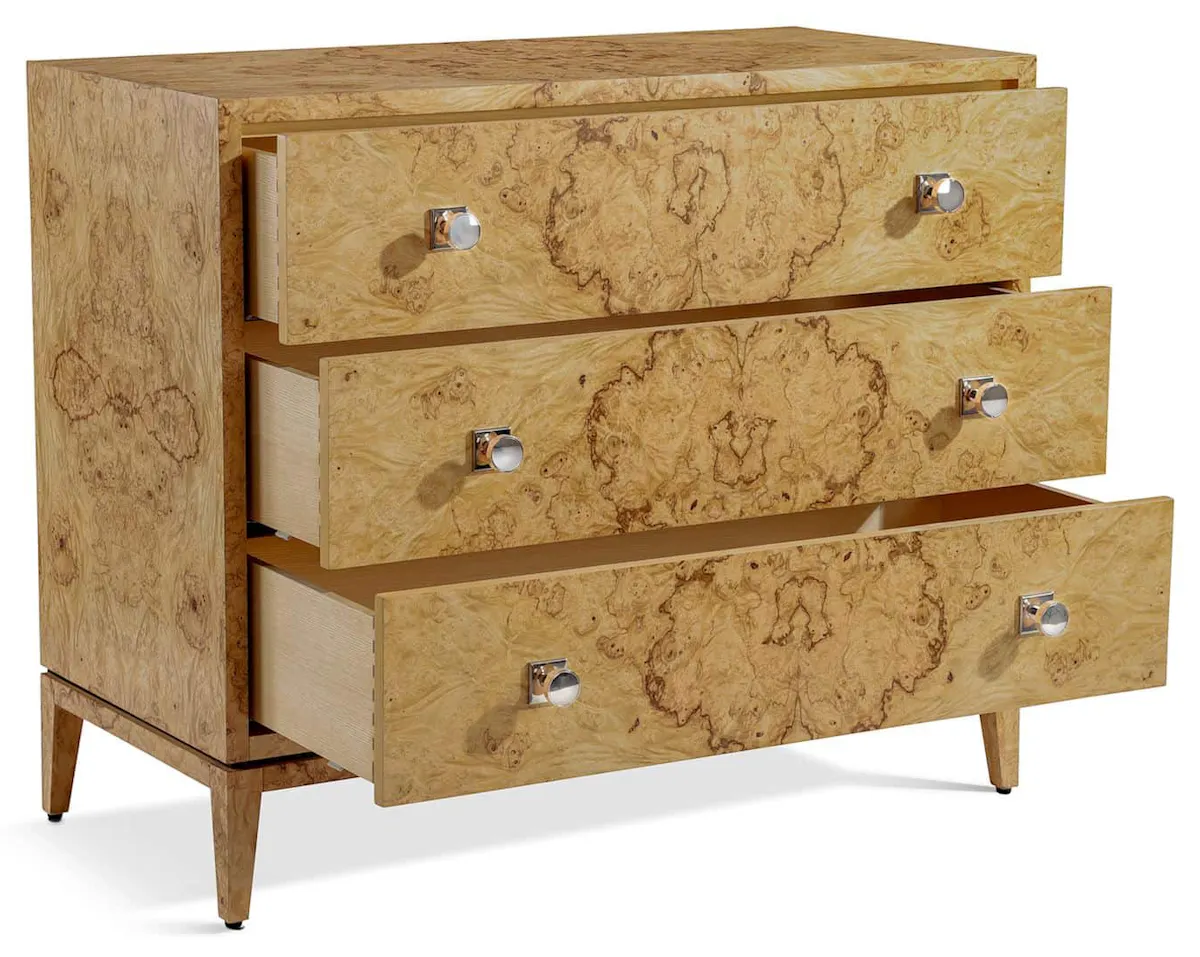 John Richard EUR-01-0539 Olea Three-Drawer Chest John Richard EUR-01-0539 Olea Three-Drawer Chest