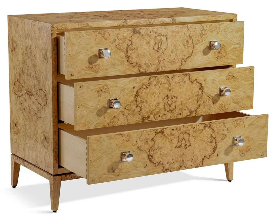John Richard EUR-01-0539 Olea Three-Drawer Chest John Richard EUR-01-0539 Olea Three-Drawer Chest