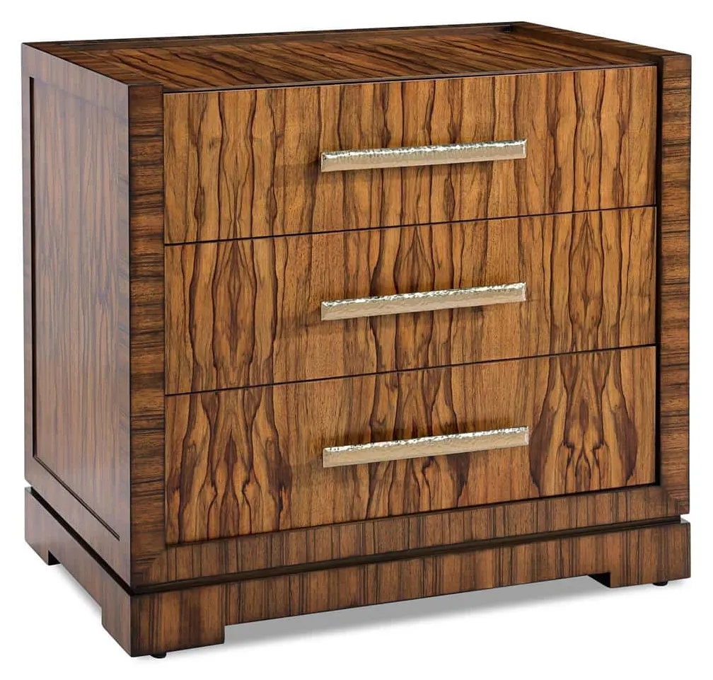 John Richard EUR-01-0546 Borneo Three-Drawer Nightstand John Richard EUR-01-0546 Borneo Three-Drawer Nightstand