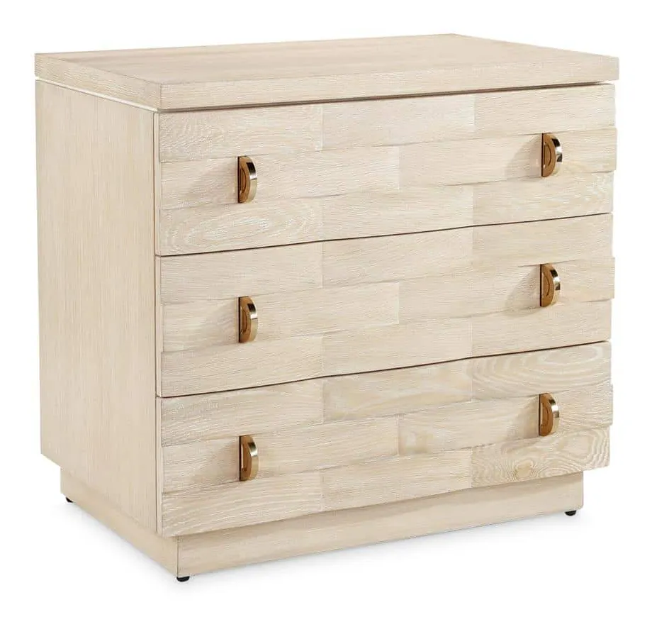 John Richard EUR-01-0553 Verity Three-Drawer Chest John Richard EUR-01-0553 Verity Three-Drawer Chest