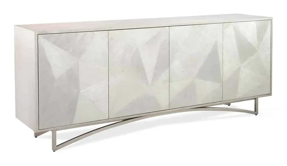 John Richard EUR-04-0935 Vertex Four-Door Sideboard Silver John Richard EUR-04-0935 Vertex Four-Door Sideboard Silver