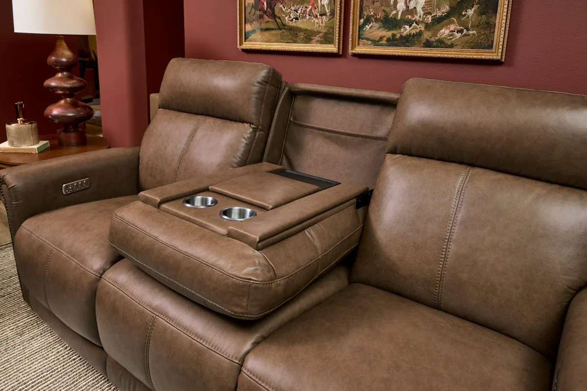 Flexsteel 1645-63PH-70671 Alexander Reclining Sofa with Console Flexsteel 1645-63PH-70671 Alexander Reclining Sofa with Console