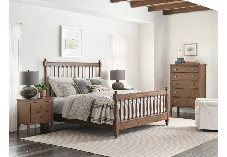 Kincaid Furniture 537-326BP Spindle Bed in Bark Kincaid Furniture 537-326BP Spindle Bed in Bark