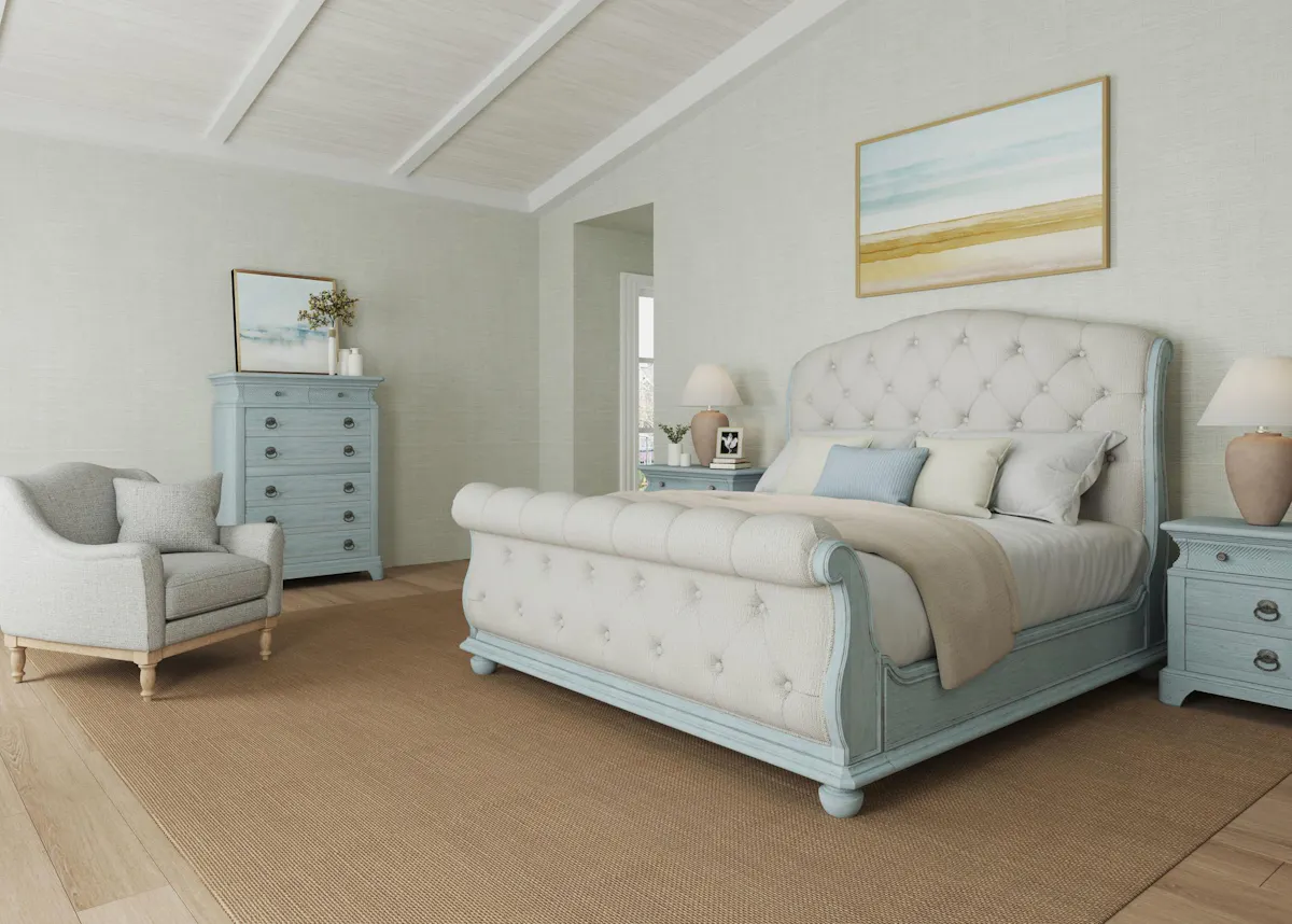 ART Furniture 251125-1361 Summer Creek Queen Uph Sleigh Bed ART Furniture 251125-1361 Summer Creek Queen Uph Sleigh Bed