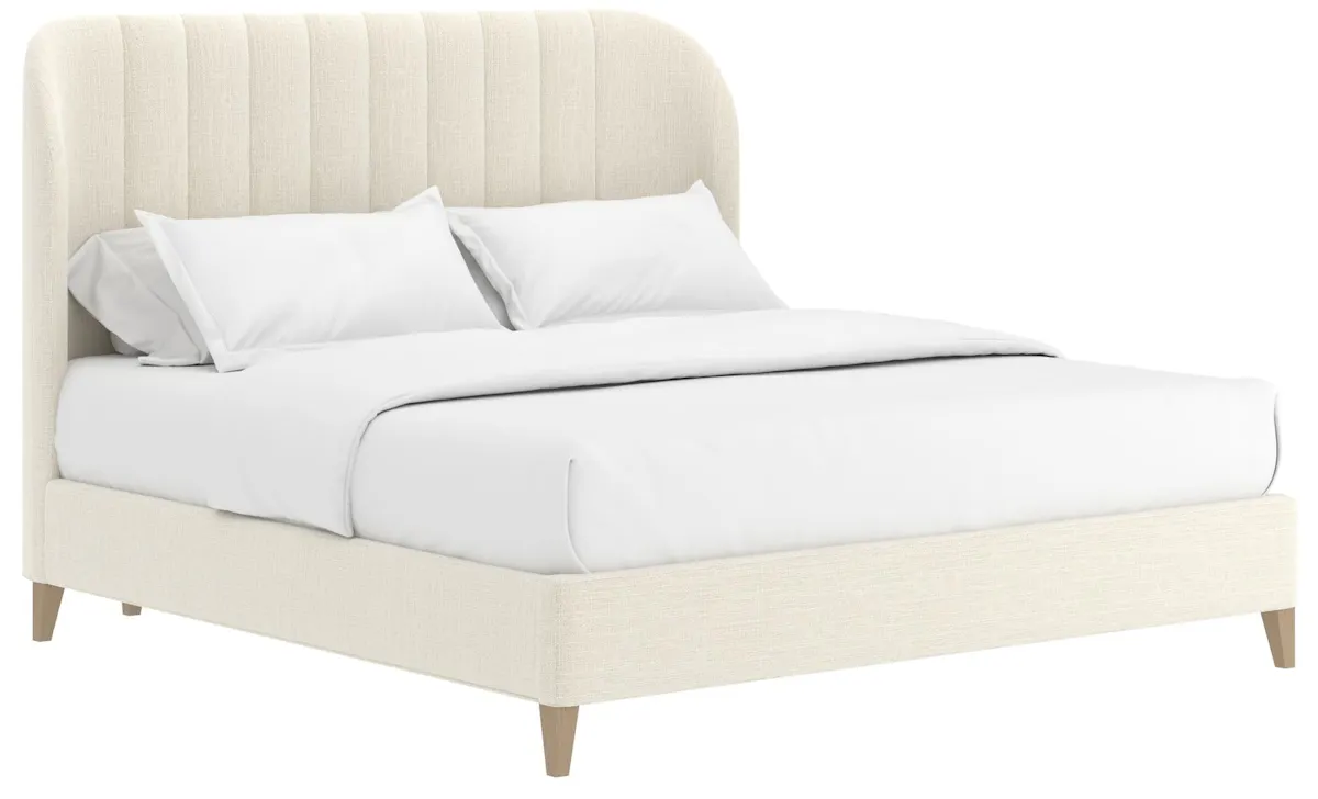 ART Furniture 413125-2743H4 Dante Queen Wide Chn Uph Bed Custard ART Furniture 413125-2743H4 Dante Queen Wide Chn Uph Bed Custard
