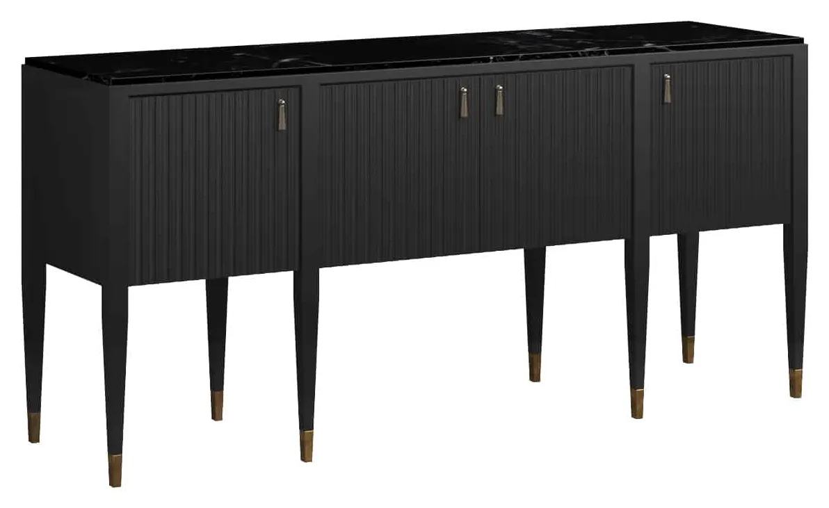 ART Furniture 336251-1818 Eave Sideboard with Stone Top - Ink ART Furniture 336251-1818 Eave Sideboard with Stone Top - Ink