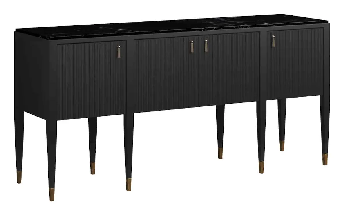 ART Furniture 336251-1818 Eave Sideboard with Stone Top - Ink ART Furniture 336251-1818 Eave Sideboard with Stone Top - Ink