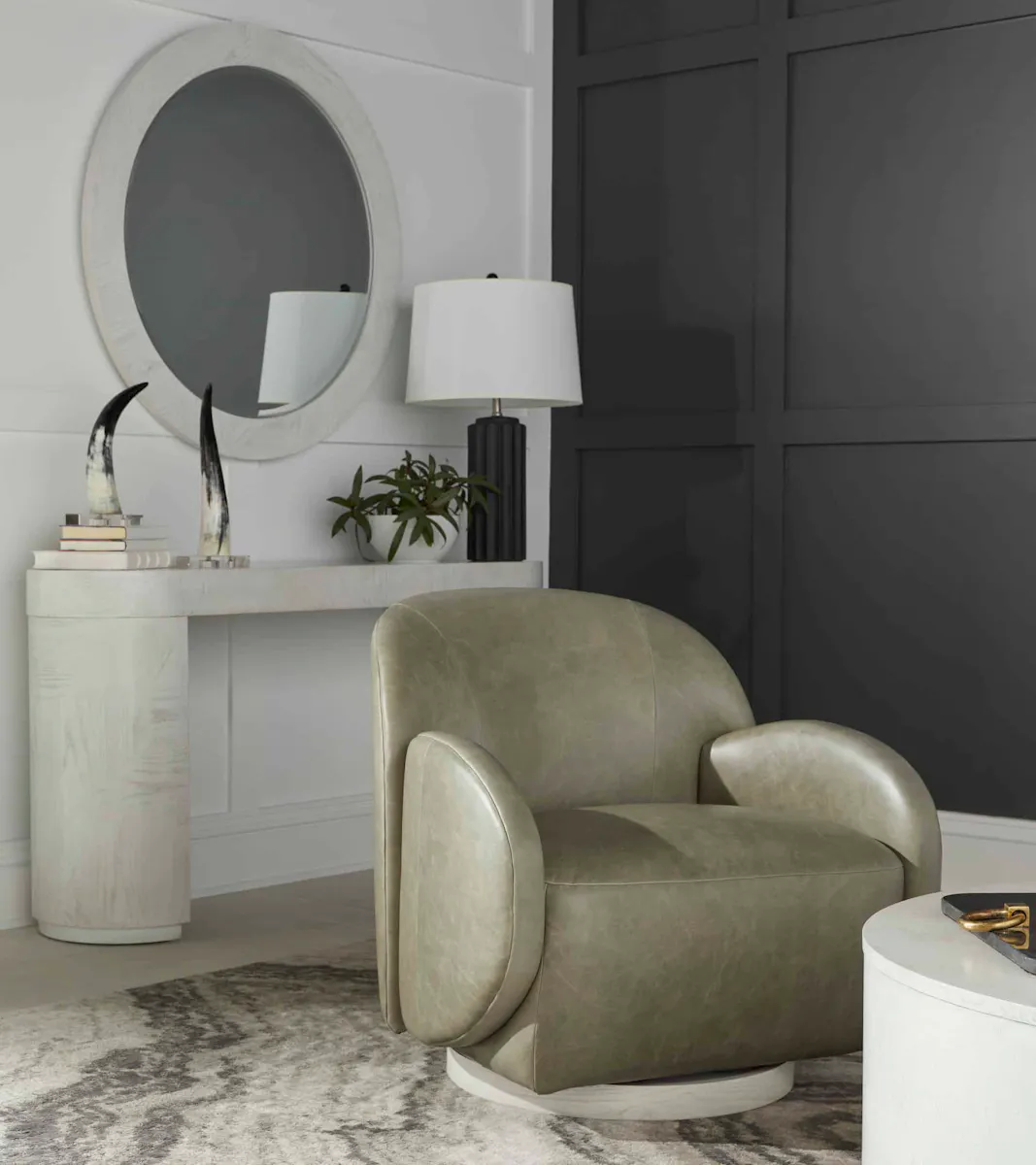 ART Furniture 529526-5517 Rothko Leather Swivel Chair ART Furniture 529526-5517 Rothko Leather Swivel Chair