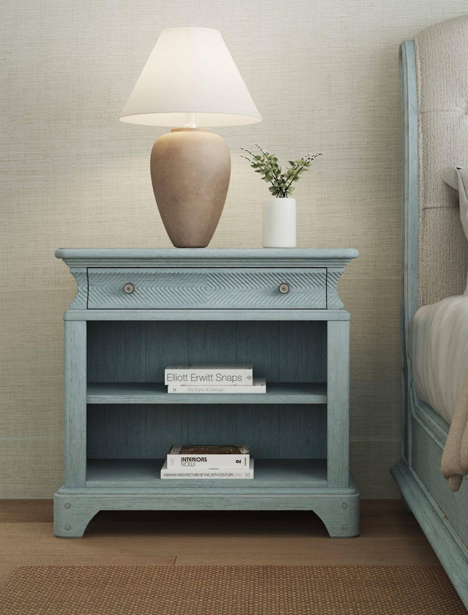 ART Furniture 251141-1361 Summer Creek Nightstand Shutter Blue ART Furniture 251141-1361 Summer Creek Nightstand Shutter Blue
