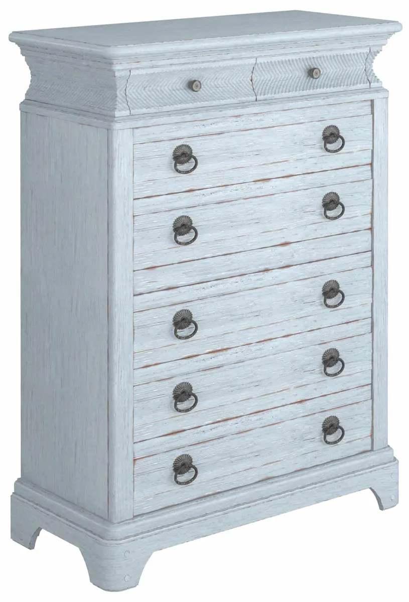 ART Furniture 251150-1361 Summer Creek 8 Drwr Chest Shutter Blue ART Furniture 251150-1361 Summer Creek 8 Drwr Chest Shutter Blue