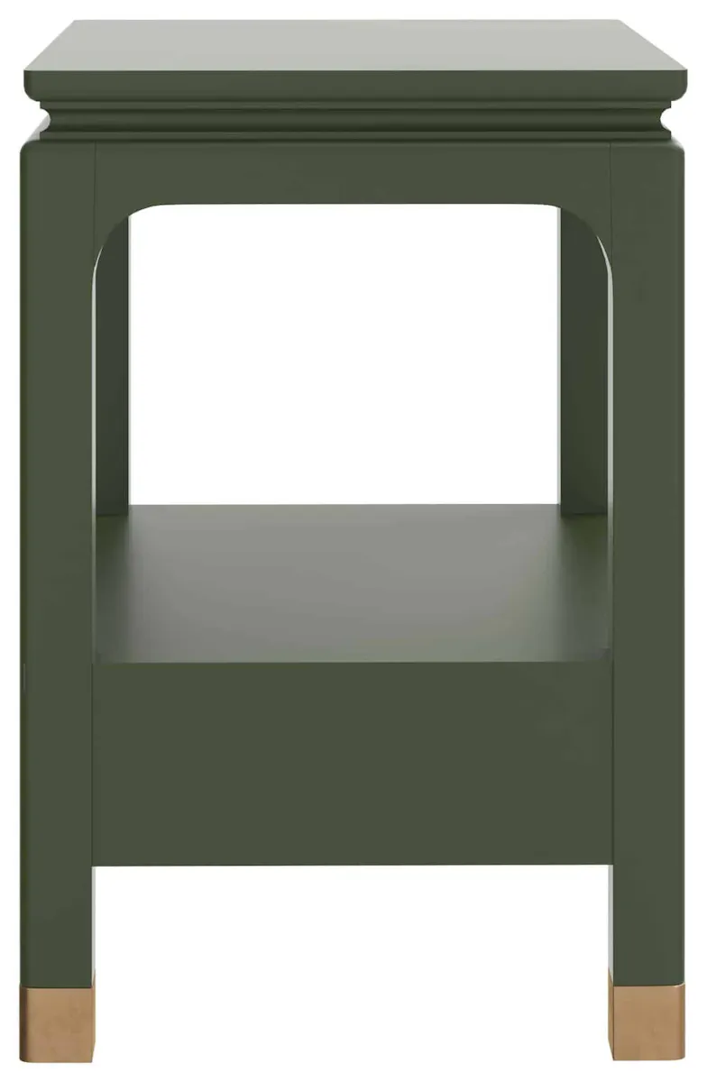 ART Furniture 436140-1865 Eave Bedside Table Darkened Sage ART Furniture 436140-1865 Eave Bedside Table Darkened Sage