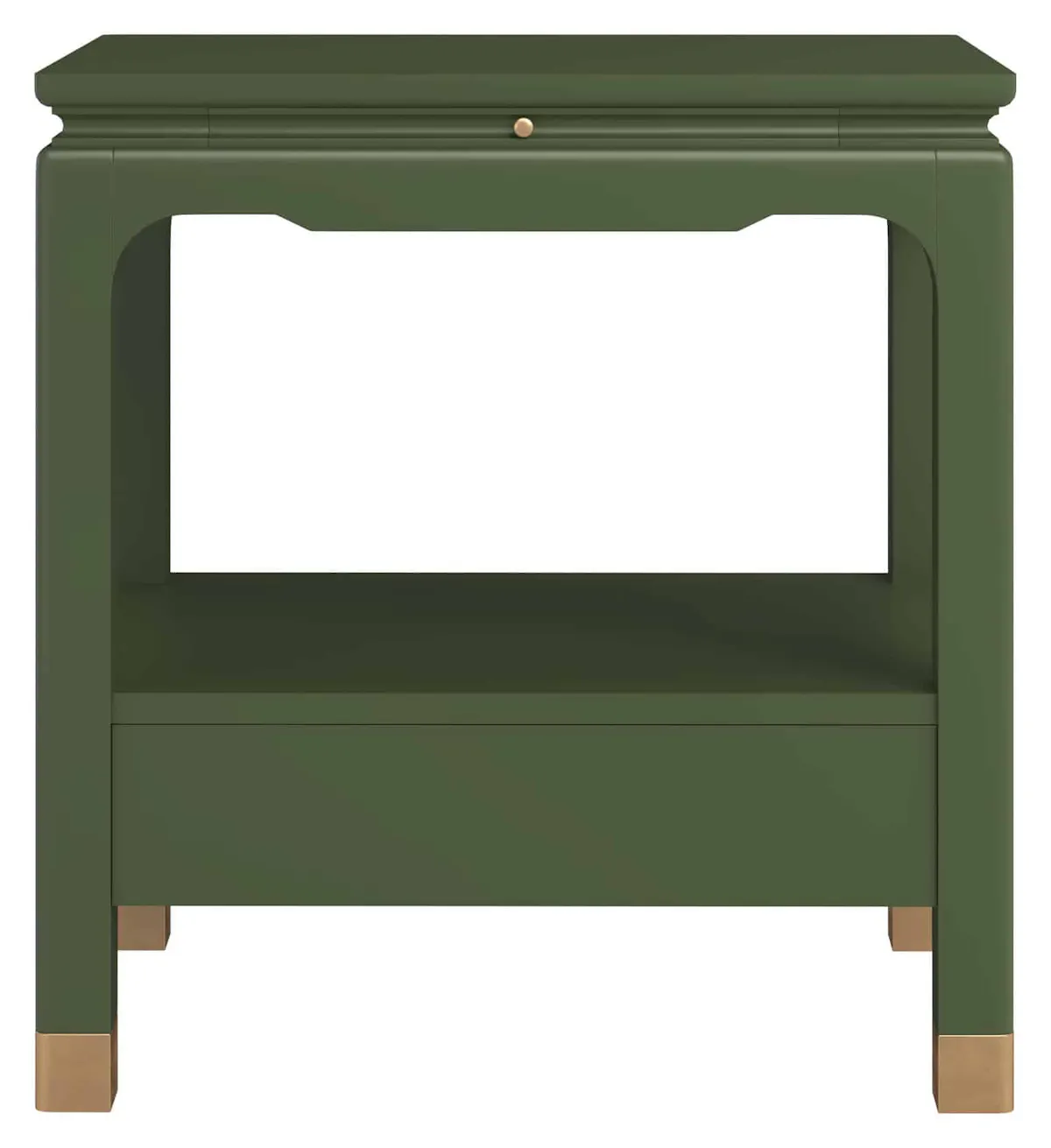 ART Furniture 436140-1865 Eave Bedside Table Darkened Sage ART Furniture 436140-1865 Eave Bedside Table Darkened Sage