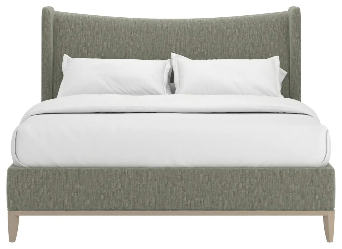 ART Furniture 413135-2743H8 Edwin Queen Wing Shelter Uph Bed Celery ART Furniture 413135-2743H8 Edwin Queen Wing Shelter Uph Bed Celery