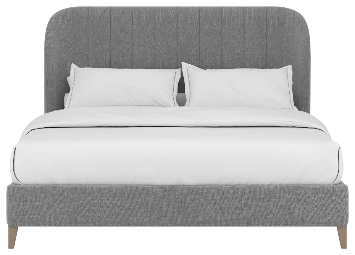 ART Furniture 413126-2743H6 Dante King Wide Channel Uph Bed Slate ART Furniture 413126-2743H6 Dante King Wide Channel Uph Bed Slate