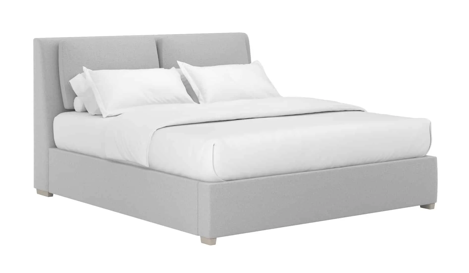 ART Furniture 413116-2743H2 Grant King Pillow Track Uph Bed Alum