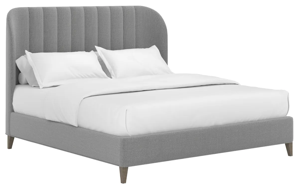 ART Furniture 413126-2743H6 Dante King Wide Channel Uph Bed Slate ART Furniture 413126-2743H6 Dante King Wide Channel Uph Bed Slate