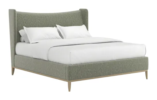 ART Furniture 413135-2743H8 Edwin Queen Wing Shelter Uph Bed Celery ART Furniture 413135-2743H8 Edwin Queen Wing Shelter Uph Bed Celery