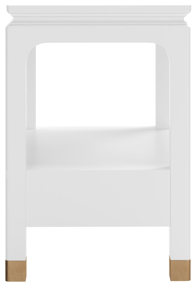 ART Furniture 436140-1866 Eave Bedside Table Uplifting White ART Furniture 436140-1866 Eave Bedside Table Uplifting White