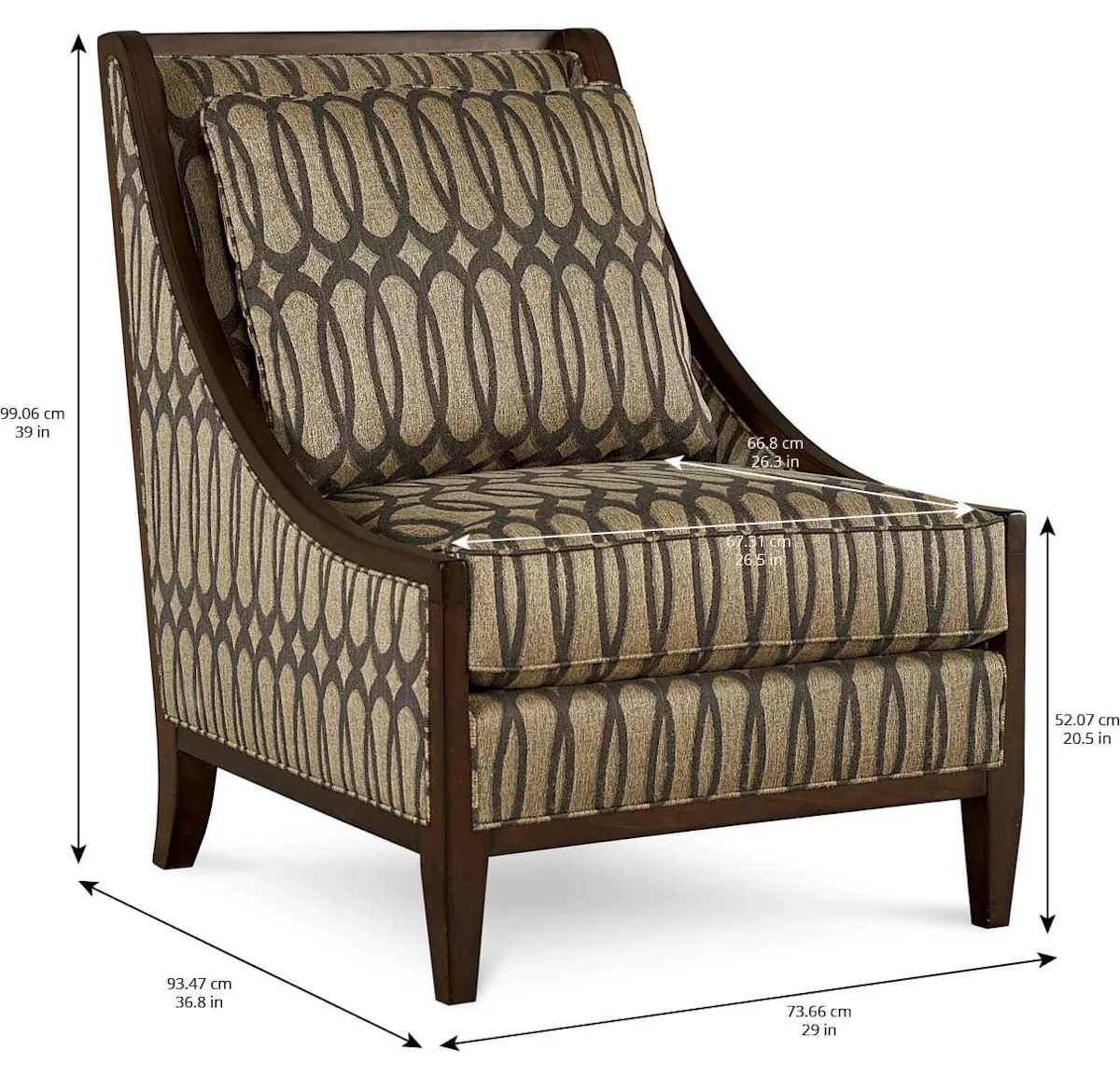 ART Furniture 161503-5036AA Harper Mineral Accent Chair ART Furniture 161503-5036AA Harper Mineral Accent Chair