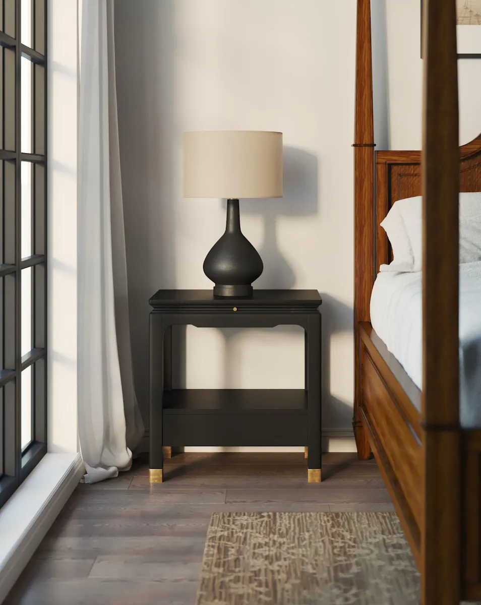 ART Furniture 336140-1818 Eave Bedside Table Ink ART Furniture 336140-1818 Eave Bedside Table Ink