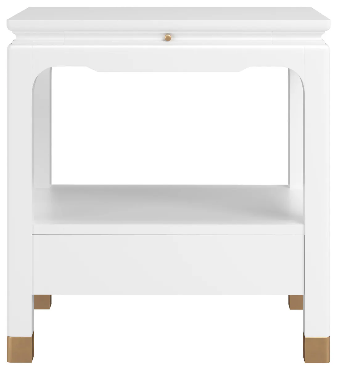 ART Furniture 436140-1866 Eave Bedside Table Uplifting White ART Furniture 436140-1866 Eave Bedside Table Uplifting White